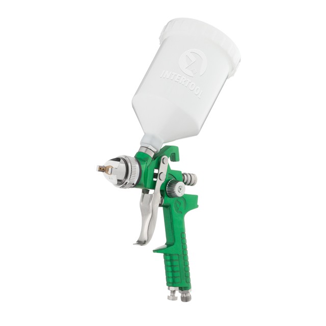 Краскопульт пневматический Intertool HVLP 2.0мм 600мл, 3бар (PT-0120)