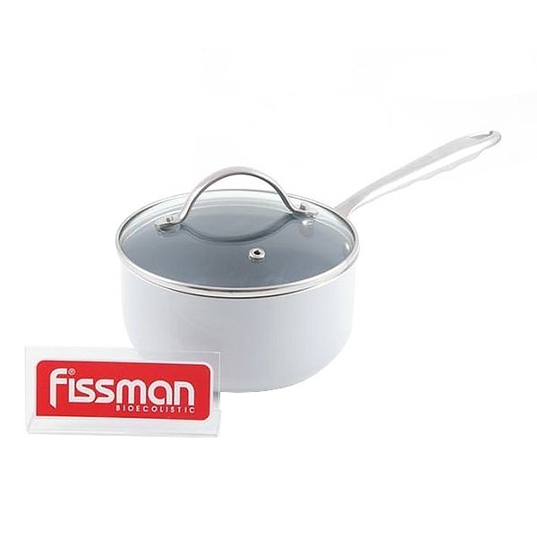 Ковш Fissman DOMINICA с крышкой 16cмх8.0cм индукционное дно (AL-4724.16)