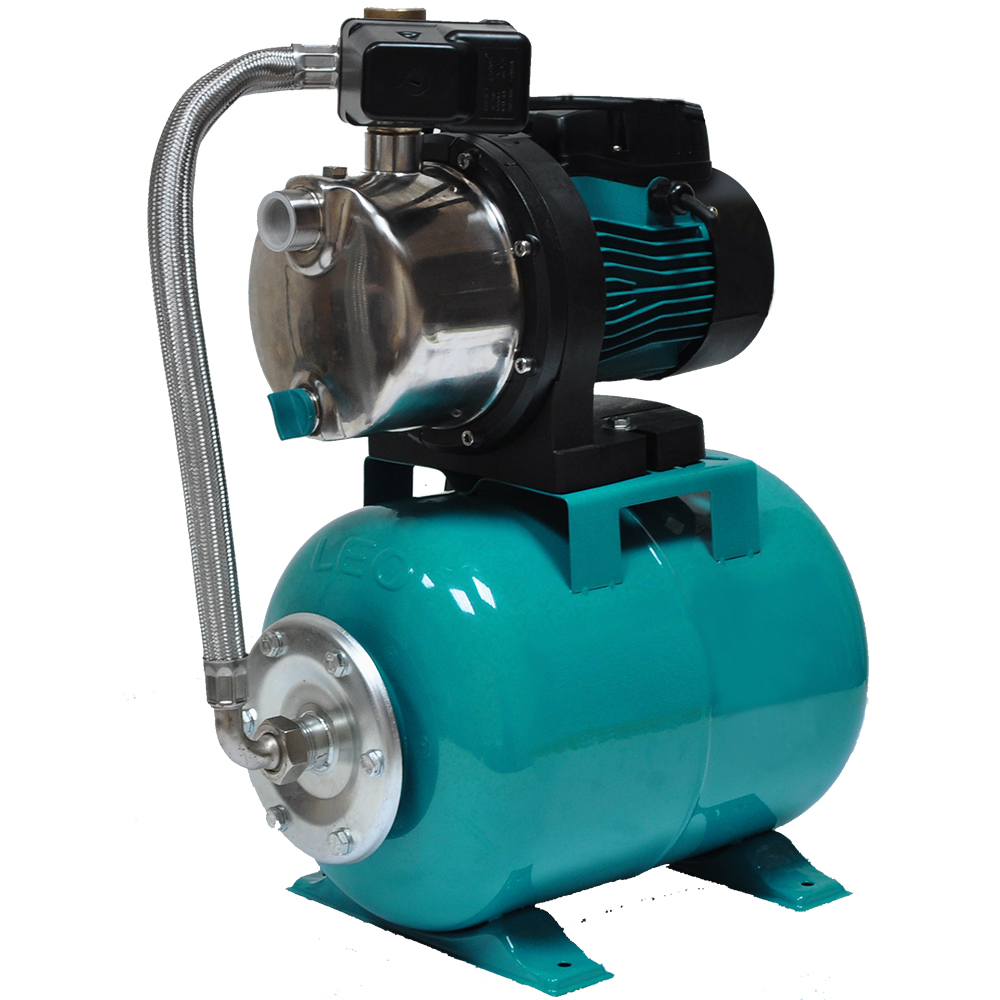 Насосная станция Leo 1.3 кВт Hmax 48 м Qmax 80 л/мин 24 л (776255)