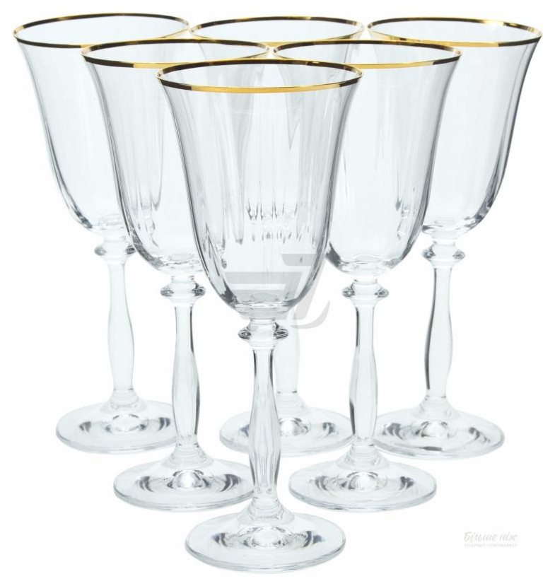 Набор бокалов для вина Bohemia Angela 250 мл 6 шт (40600/250)