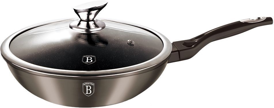Сковорода Вок Berlinger Haus Carbon Metallic Line 28 см BH-1243