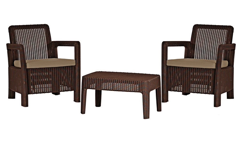 Комплект садовой мебели Allibert Tarifa Balcony коричневый (3253929118043)