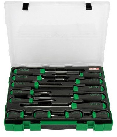 Набор отверток Toptul 14 шт пластиковая коробка (GZC1401)