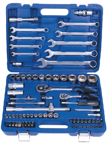 Набор инструмента Стандарт комбинированный 1/4" 1/2" 82 ед (ST-0082)