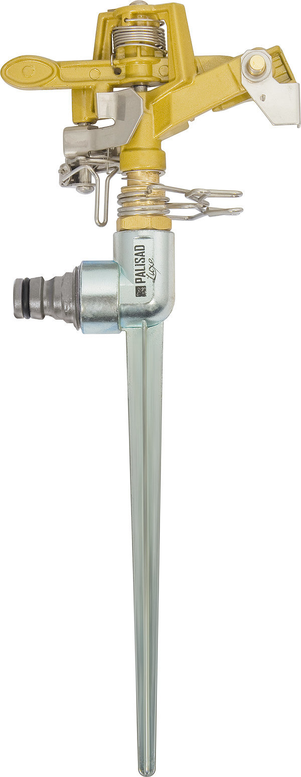 Разбрызгиватель PALISAD LUXE импульсный, латунный, со штырём (65479)