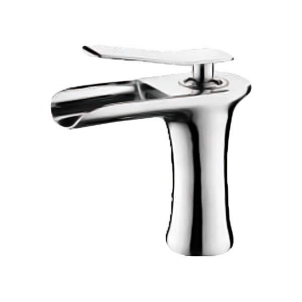 Смеситель для раковины ZERIX LR1055-23 с изливом "Водопад" (LL1563)