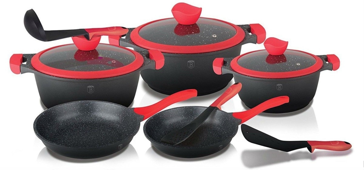 Набор посуды Berlinger Haus Red Stone Line 11 предметов (BH-1379)