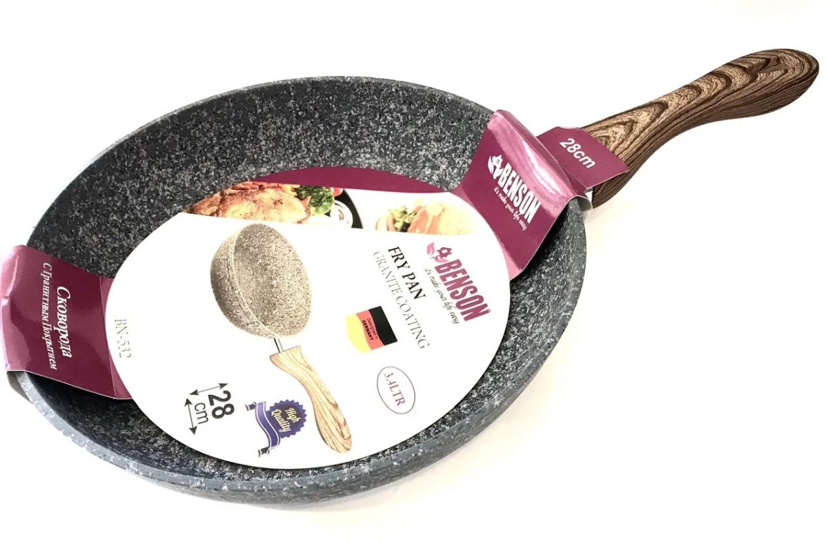 Сковорода Benson 28 см с гранитным покрытием (BN-532)