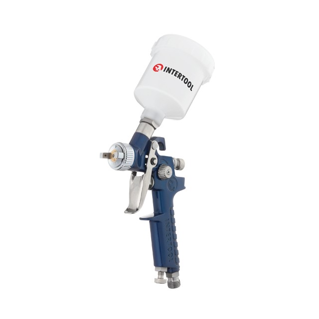 Краскопульт пневматический Intertool HVLP MINI 1.0мм 125мл, 3бар (PT-0121)