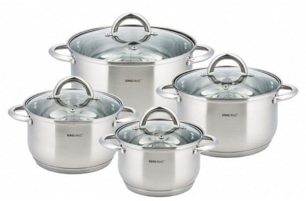 Набор кастрюль KingHoff 8 предметов (4465 KH)