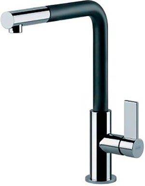 Кухонный смеситель Franke NEPTUNE EVO с выносным шлангом хром/черный (115.0373.945)