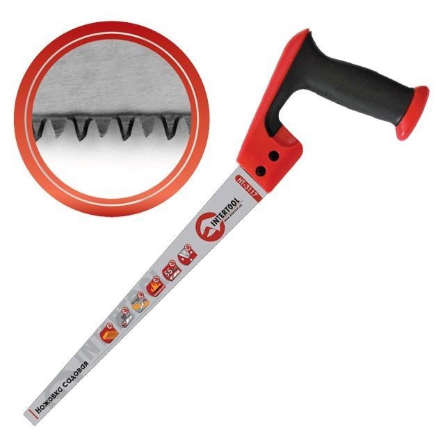 Ножовка Intertool садовая 300мм, 8 зуб*1 (HT-3117)