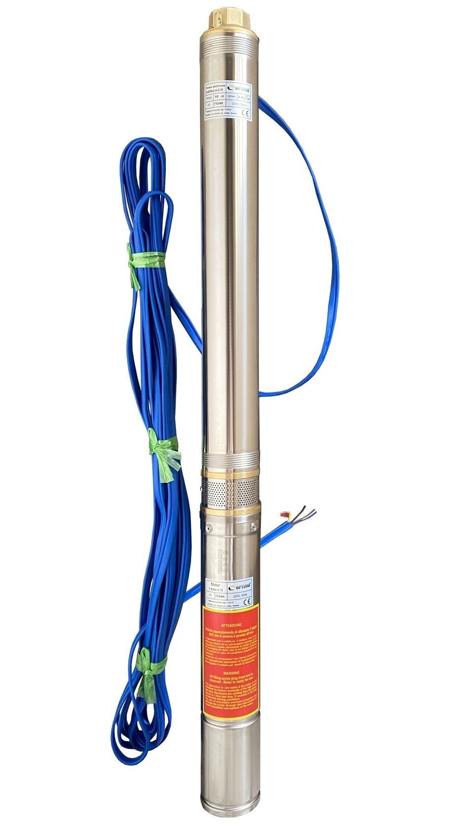 Глубинный насос Optima 3.5SDm2/16 0.75 кВт 90 м + пульт + кабель 15 м