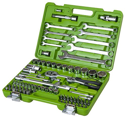 Универсальный набор инструментов Alloid 1/4" & 1/2" 82 шт (НГ-4082П)
