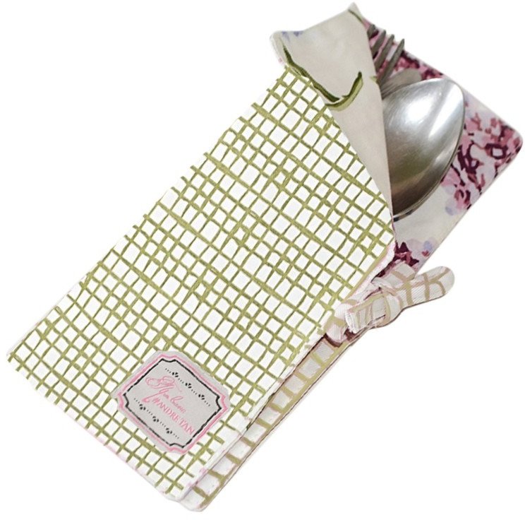 Чехол для столовых приборов Прованс by Andre Tan Зеленая клетка (.000219)