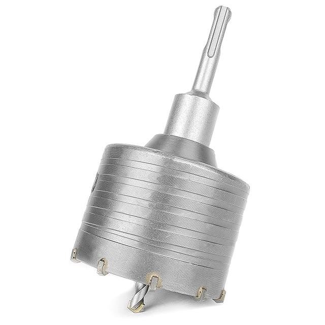 Коронка Intertool по бетону 80мм и переходник SDS Plus 100мм (SD-7080)