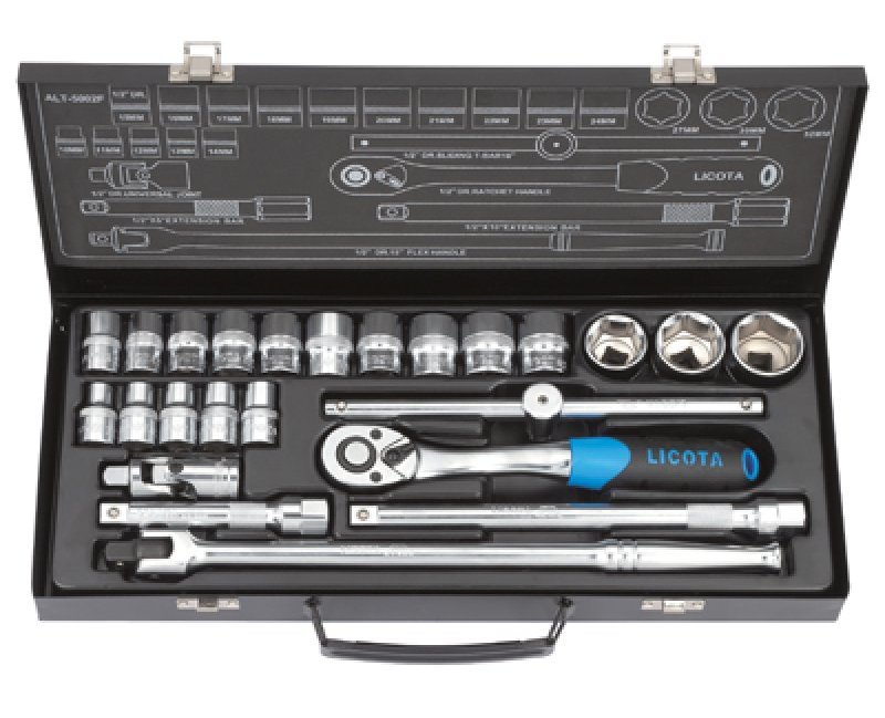 Набор торцевих головок Licota 1/2" 5/16 - 1-1/4" 24шт 12 граней (ALT-5002WS)