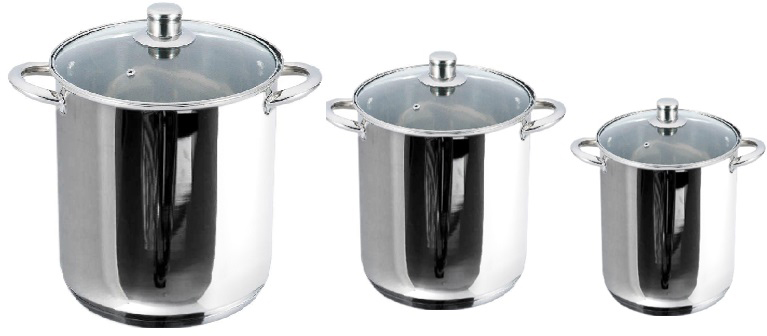 Набор кастрюль из нержавеющей стали Gusto Grande 6 предметов (GT-1104-3)