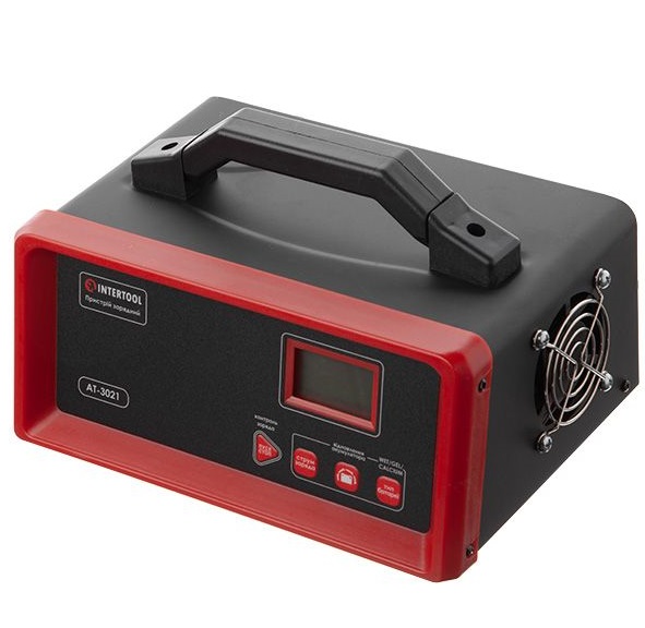 Устройство зарядное Intertool 12В, 5/10/15/20А, 230В, режим восстановления аккумулятора (AT-3021)
