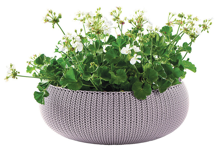 Кашпо Keter 54 см Cozies L фиолетовое (7290106929654)