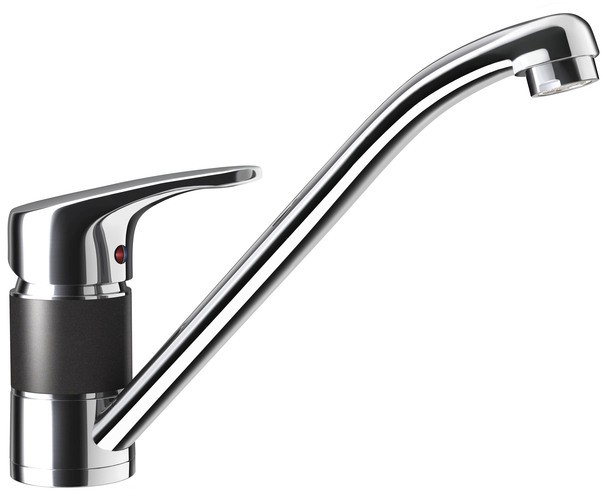 Кухонный смеситель Schock SC40 Nero-13 хром/черный (56300013)