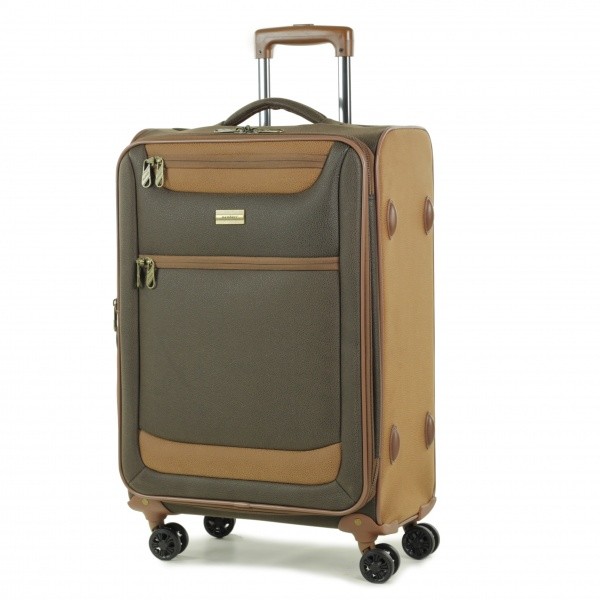 Чемодан на колесах Members Boston (M) Dark Brown (925070)