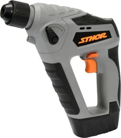 Перфоратор акумулятоний STHOR SDS + 2 режима, Li-Ion 18В, 1.5 Ач, 14 Нм, 1.1 Дж, DW (78968)