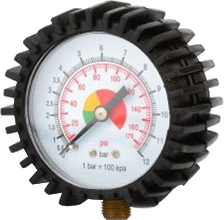 Манометр к пистолету подкачки колес Airkraft резьба M11*1 снизу (MAN-STG-05G)