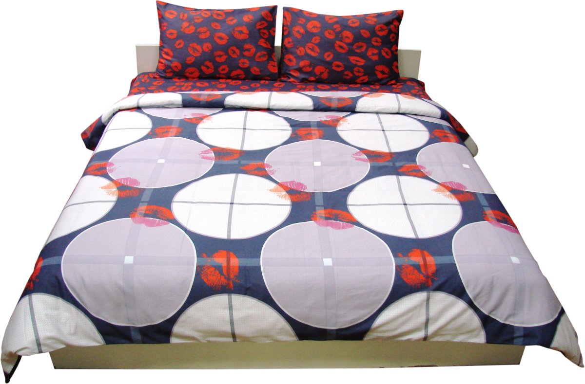 Комплект постельного белья Руно 220х240 см 4шт Евро Красный (845.137К_40-0684+40-0685)