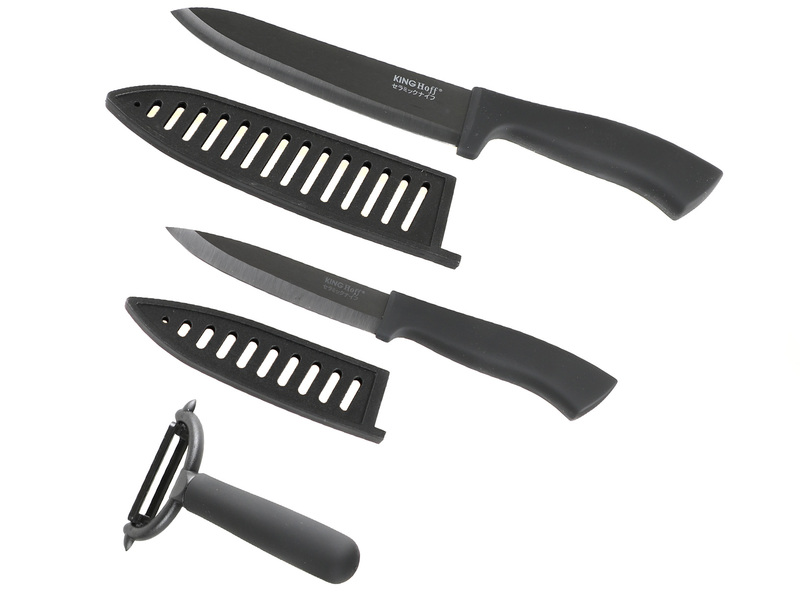 Набор керамических ножей KingHoff 3 предмета (5158 KH)