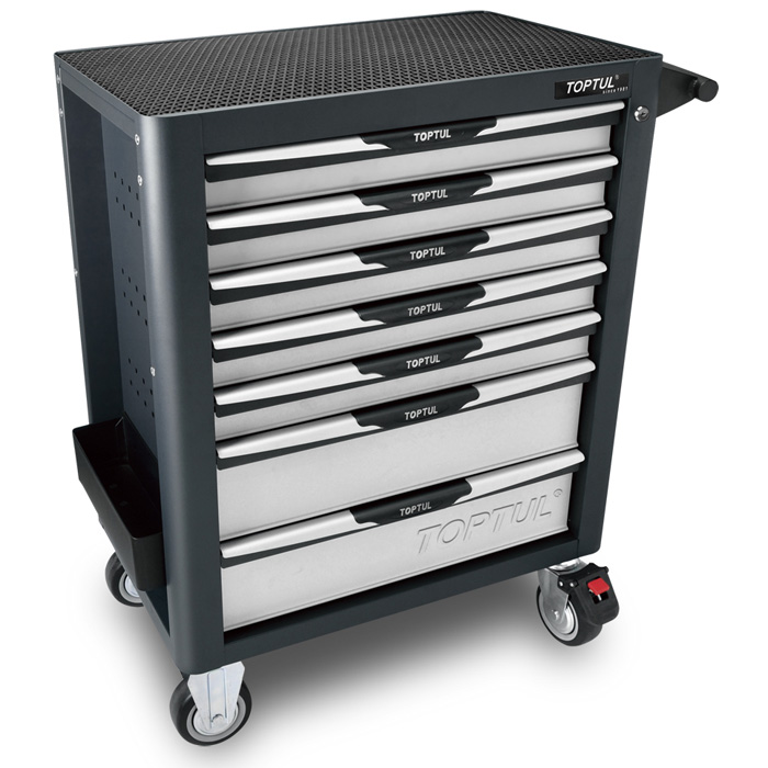 Тележка Toptul с инструментом Pro-Plus 7 секций 261 ед серая GE-26109 (GV-26109)
