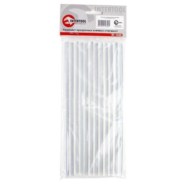 Комплект прозрачных клеевых стержней Intertool 7.4мм*200мм 12шт (RT-1030)