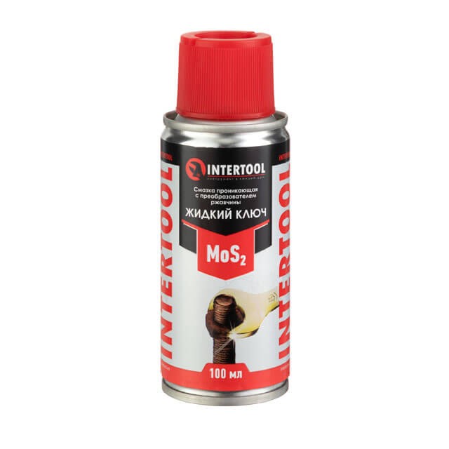 Смазка проникающая "Жидкий Ключ", аэрозоль 100 мл Intertool (FS-4110)