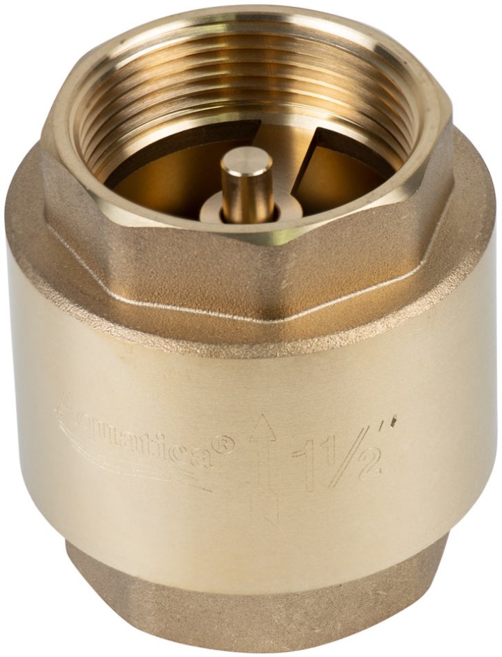 Клапан обратный Aquatica 1½"Fx1½"F (латунь) euro 640г (779658)