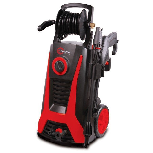 Очиститель высокого давления Intertool 2200Вт, 5.5лит/мин, 110-165bar шланг 8м (DT-1507)
