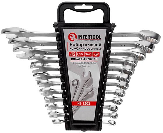 Набор ключей комбинированных Intertool 12 шт 6-22 мм Cr-V (HT-1203)