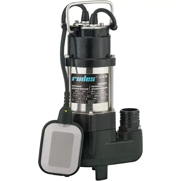Дренажно-фекальный насос DRQ370F Rudes