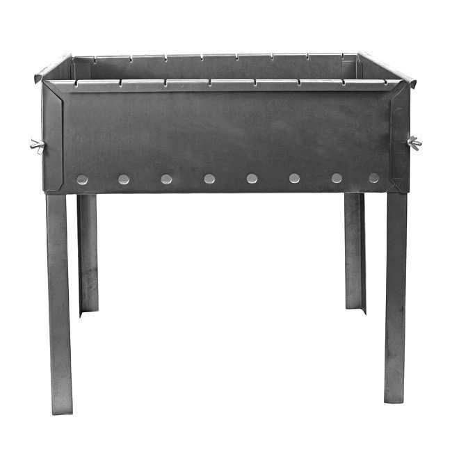 Мангал для шашлыков Cилумин 8-местный (МШ08)