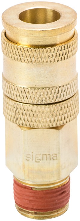 Соединение быстросъемное усиленное Sigma с фиксатором MT 3/8" (латунь) (7021621)