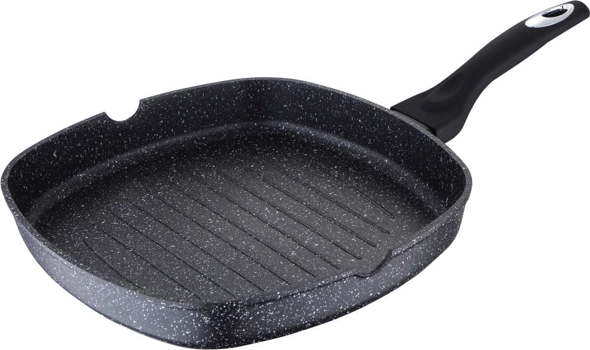 Cковорода гриль Bergner Galaxy 28 см (BG-8403-MBB)