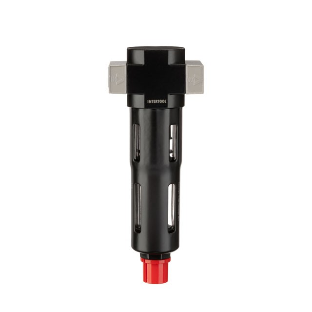 Фильтр для очистки воздуха Intertool 1/4", 5мкм, 950 л/мин, металл, профессиональный (PT-1416)