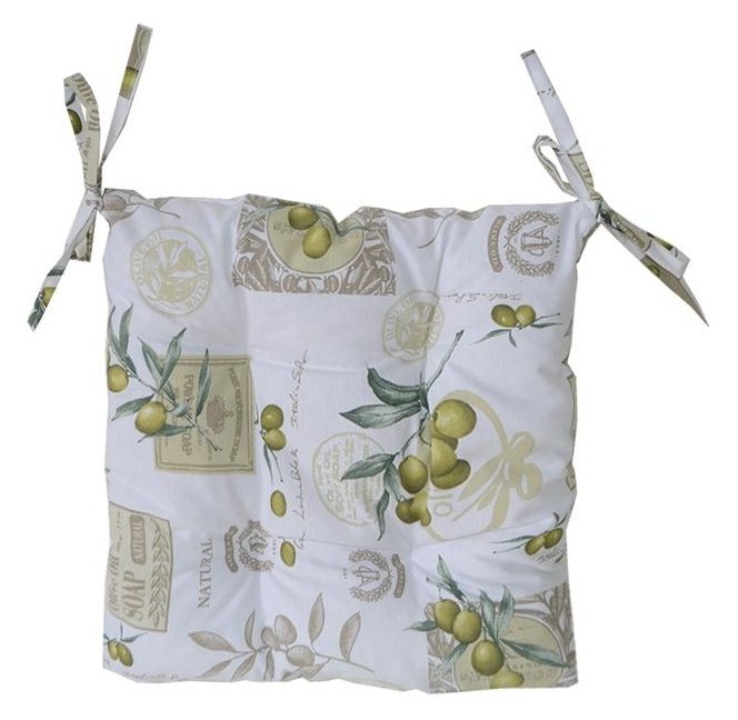 Подушка для стула Прованс Оливка Living 40x40 см Оливковая (.001036)