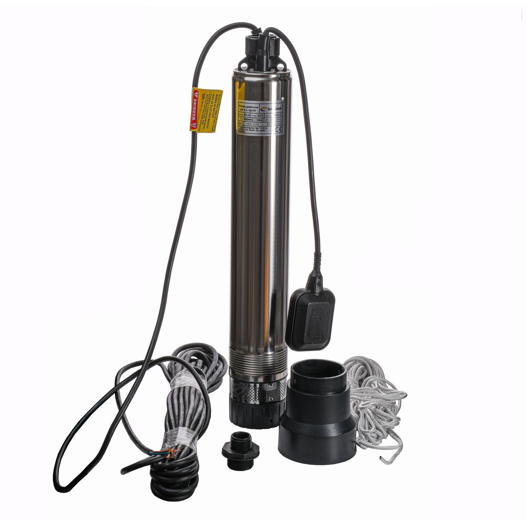 Насос колодезный OPTIMA OP 5,1 - 56/7 F 0,8кВт с поплавком 