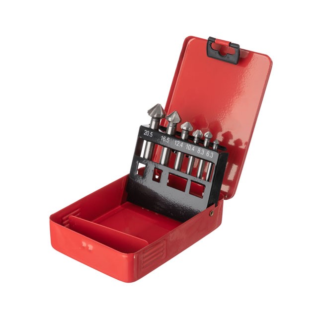 Набор зенкеров Intertool 6.3-20.5 мм 6 шт (SD-5006)