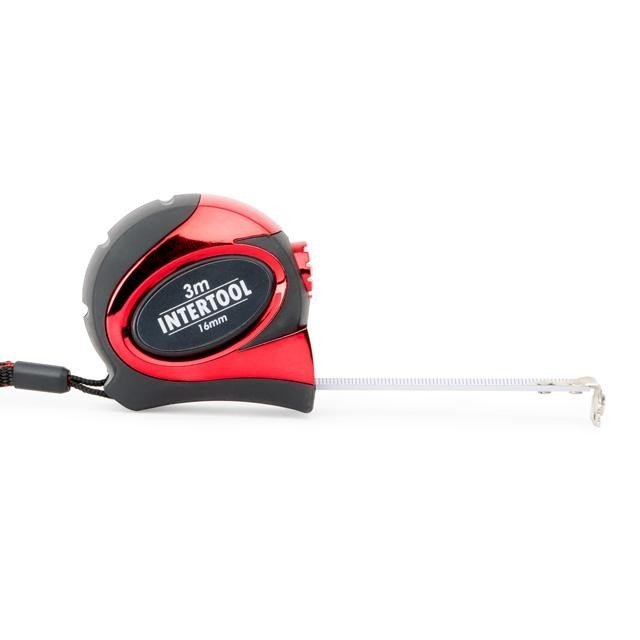 Рулетка Intertool 3м*16мм с автостопом, магнит (MT-0803)