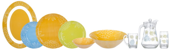 Сервиз столовый Luminarc Simply Gardenia 46 предметов (N2225)
