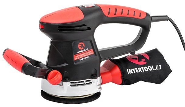 Шлифмашина эксцентриковая Intertool 480 Вт, 4000-14000 об/мин, 125 мм (WT-0542)