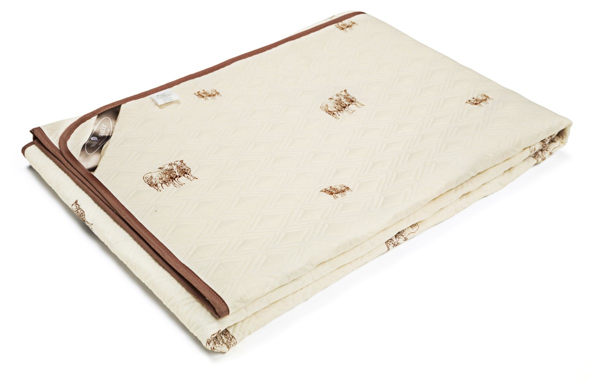 Одеяло Руно Овечья шерсть 200x220 см Бежевое (322.02ШК.SHEEP)