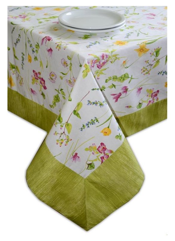 Скатерть Прованс Living Весна с кантом 140х140 см (.001059)