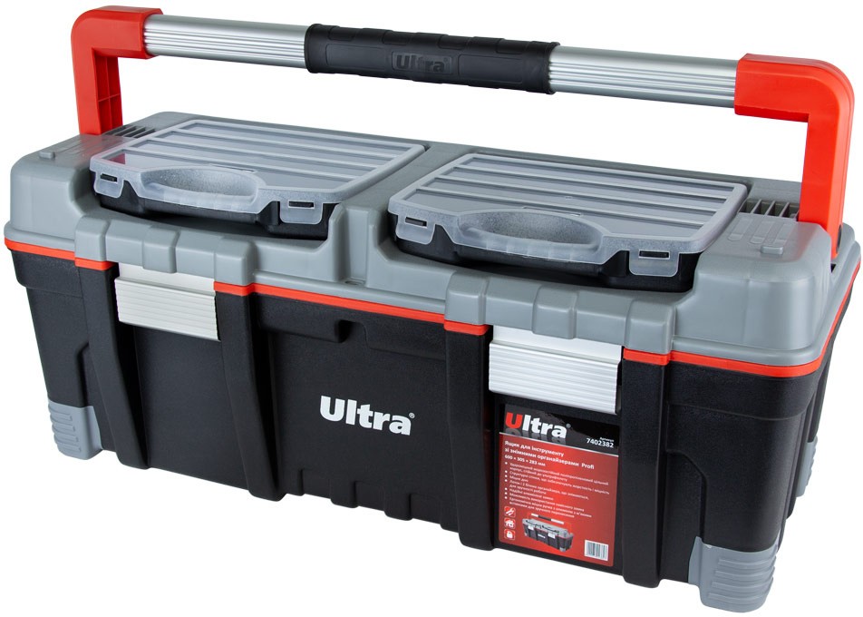 Ящик для инструмента Ultra с съемными органайзерами Profi 600×305×283 мм (7402382)